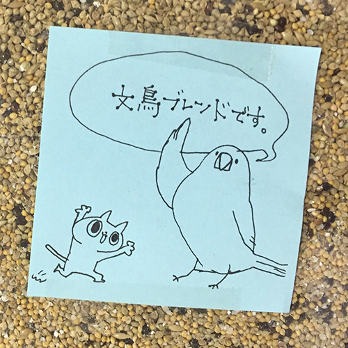 文鳥さんキリッ