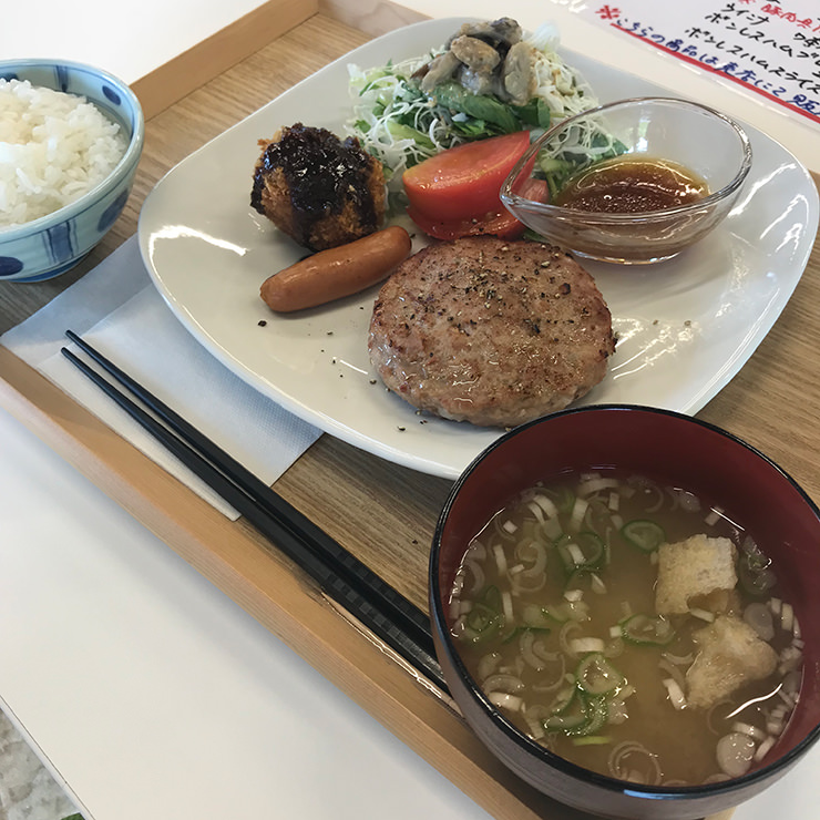 黒豚チーズハンバーグプレート