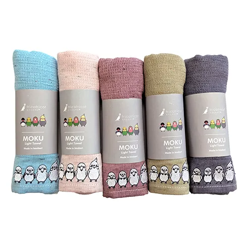 【新色】MOKU ライトタオル Mサイズ(当店オリジナル♪ことりの刺繍入り)
